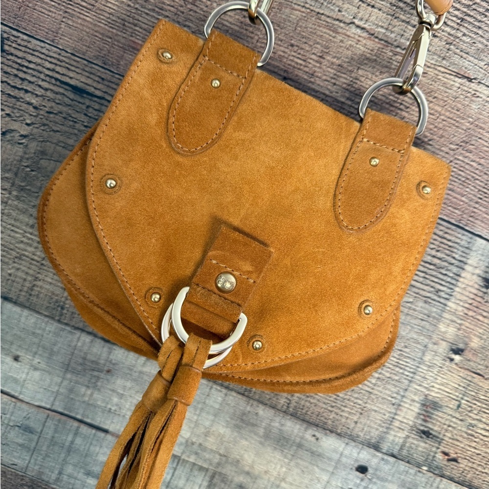 See By Chloé Collins Suede Crossbody Saddle Bag - Picture 4 of 15